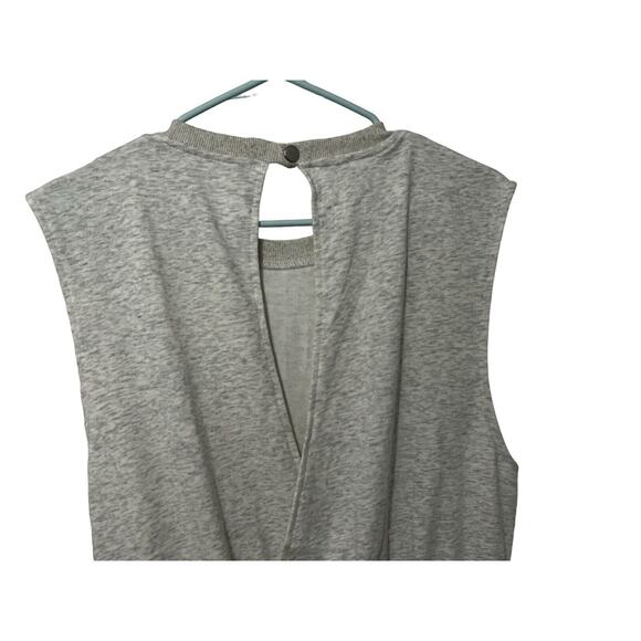 Kissonic Jumpsuit Romper Sweatshirt Casual Drawstring Heathered Gray size S - Picture 5 of 6